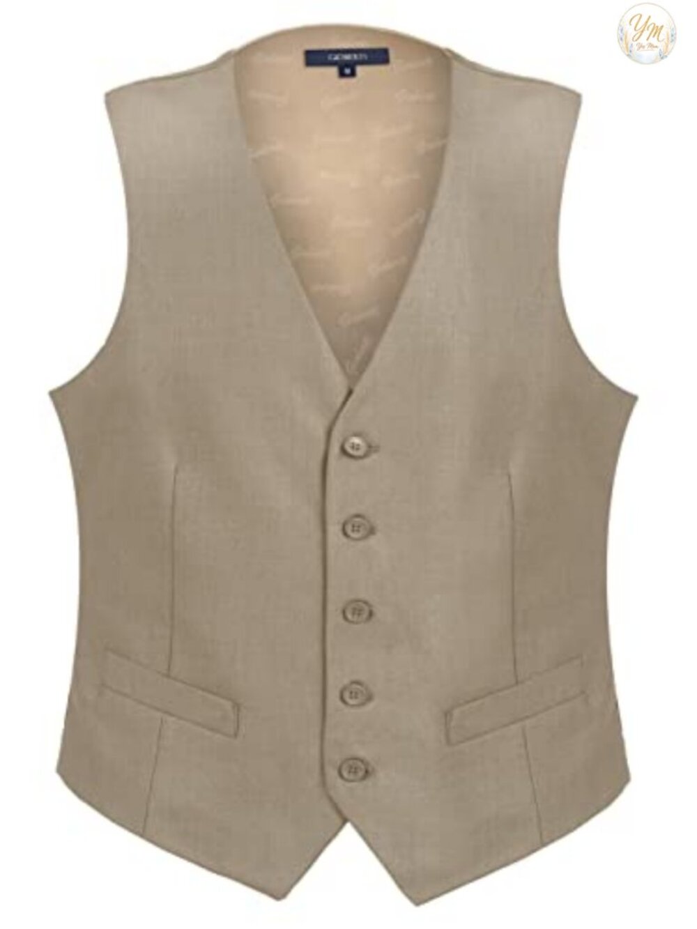 Men's Formal Suit Vest Waistcoat Real Pockets Adjustable Back Buckle